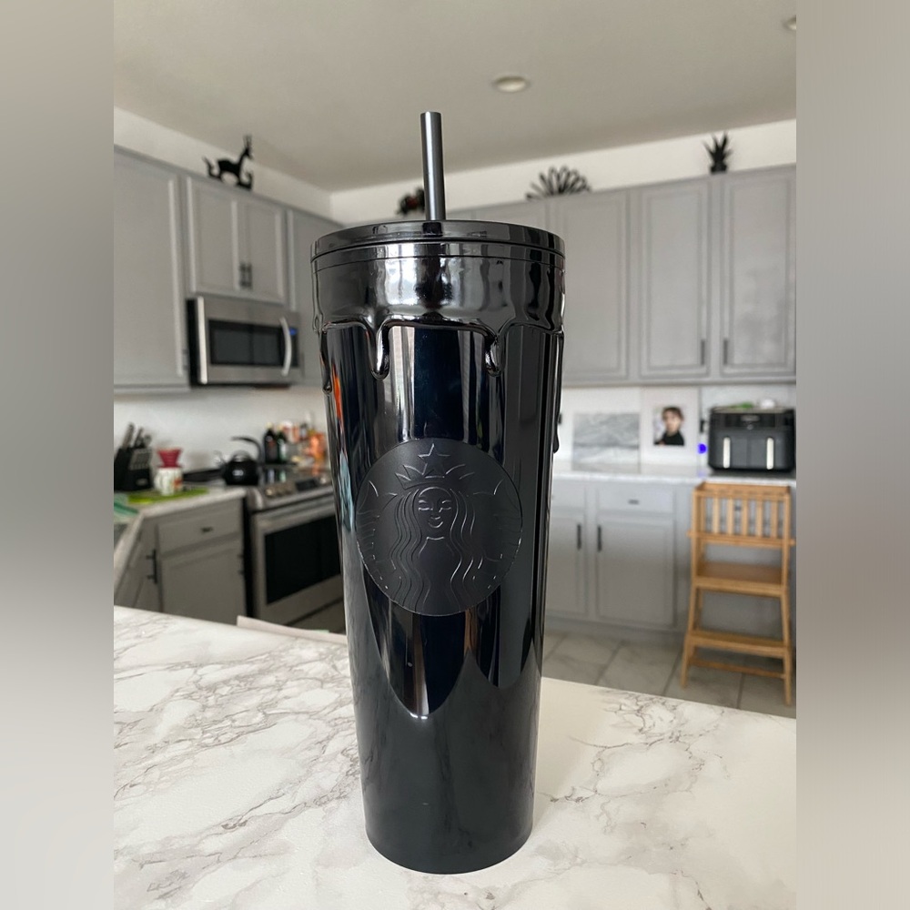 2024 Black Slime Starbucks Cup 24 oz Halloween Tumbler NWT